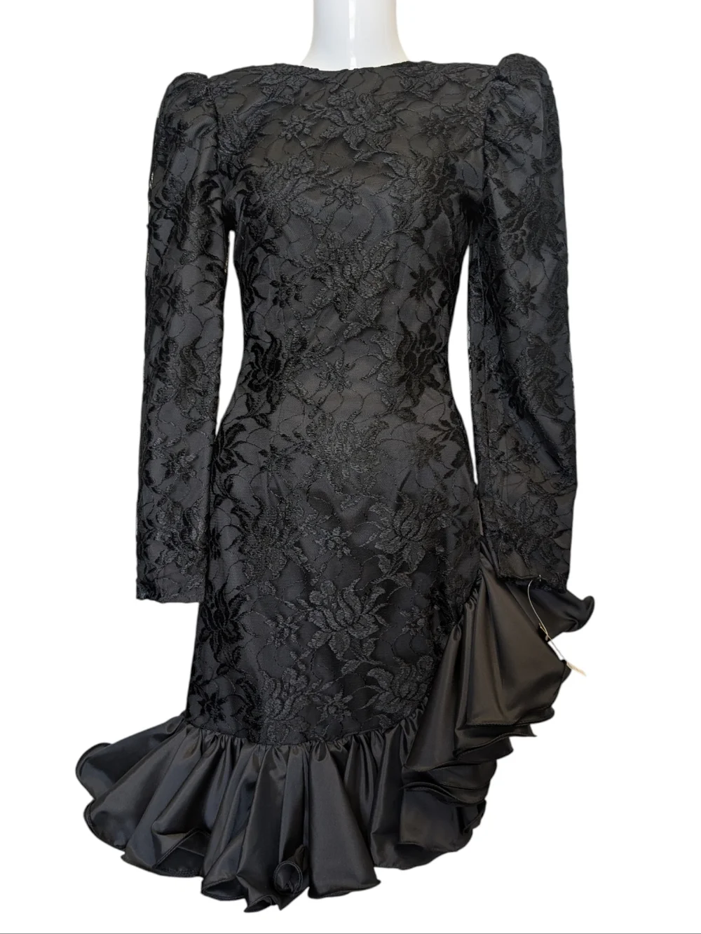 Betsy & Adam | Dresses | Vtg 8s Betsy And Adam Formal Black Dress Ruffle Lace Long Sleeve Sz 34 Prom | Poshmark Betsy & Adam | Dresses | Vtg 8s Betsy And Adam Formal Black Dress Ruffle Lace Long Sleeve Sz 34 Prom | Poshmark